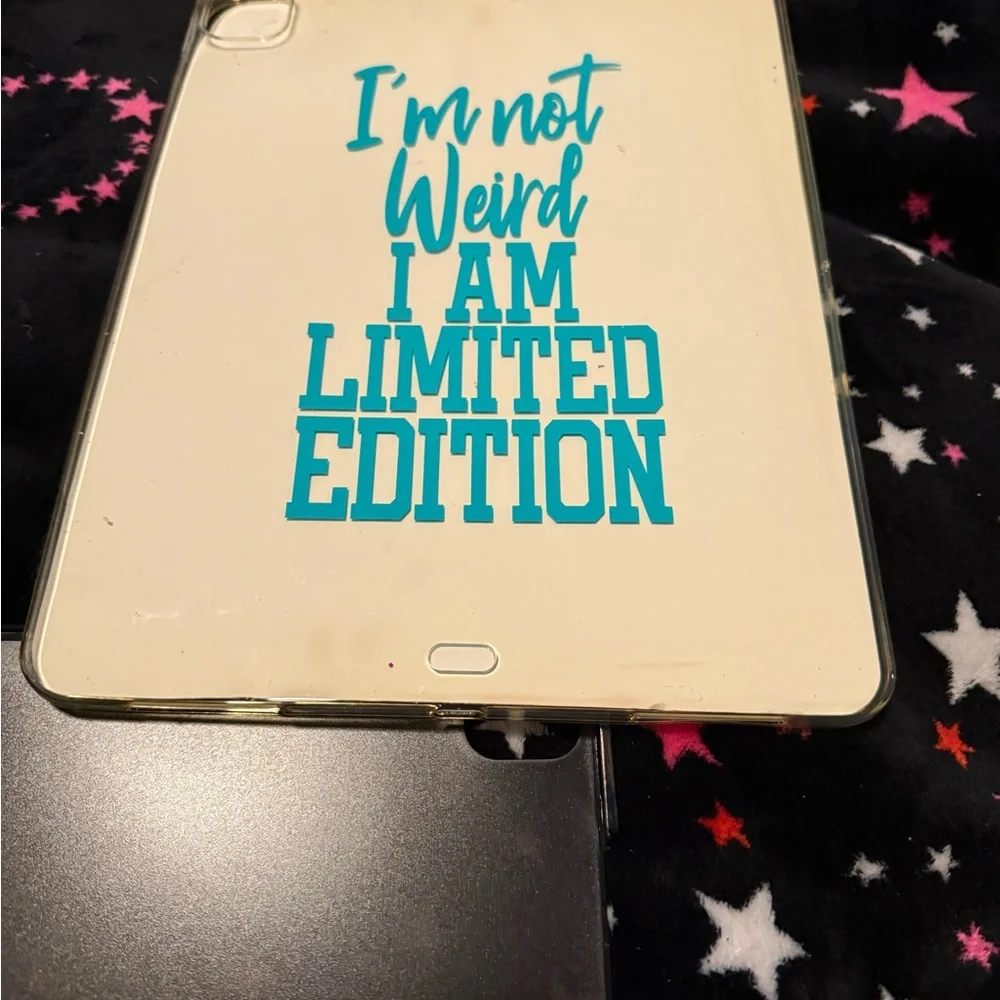 Teal Text Phone Case